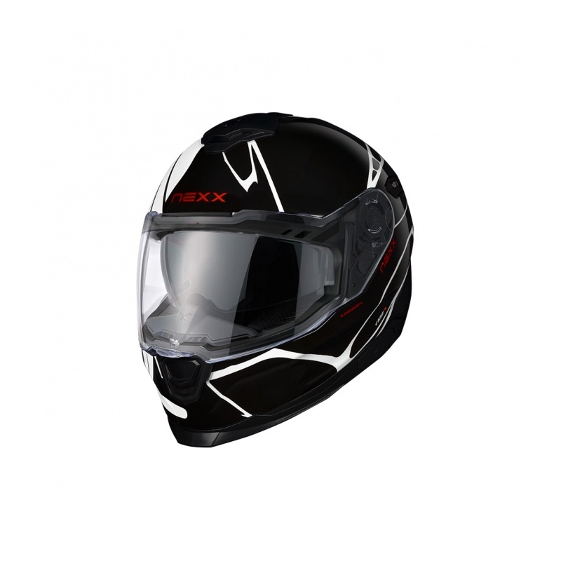 Integralna motociklistička kaciga Nexx Y.100 B-SIDE crno-bijela