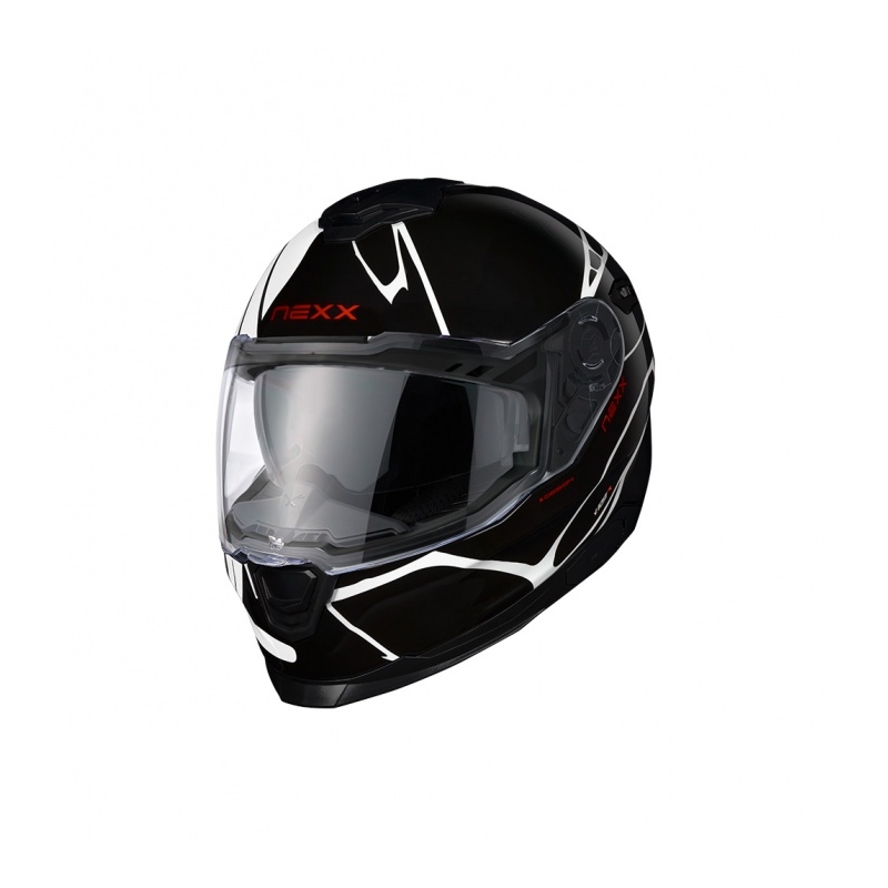 Integralna motociklistička kaciga Nexx Y.100 B-SIDE crno-bijela rasprodaja