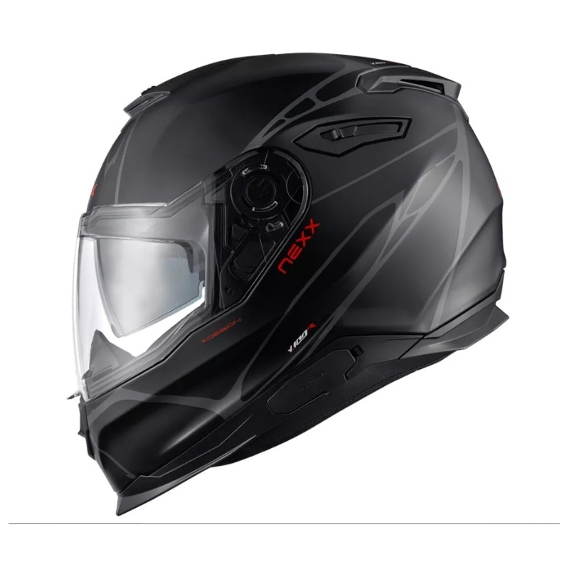 Integralna motociklistička kaciga Nexx Y.100 B-SIDE crno-siva rasprodaja