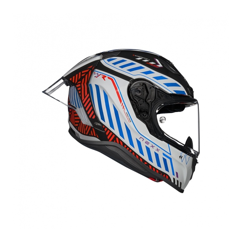 Integralna motociklistička kaciga Nexx NEXX X.R3R Out Brake crno-bijela rasprodaja