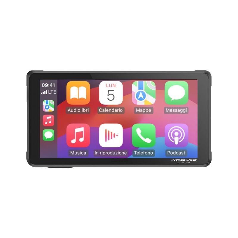 Interphone RIDESYNC Apple CarPlay i Android Auto zaslon za motocikle