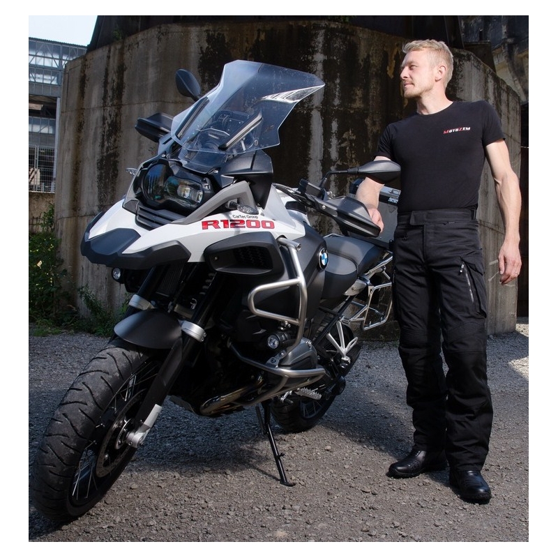 Revit Outback moto hlače crne produžena rasprodaja
