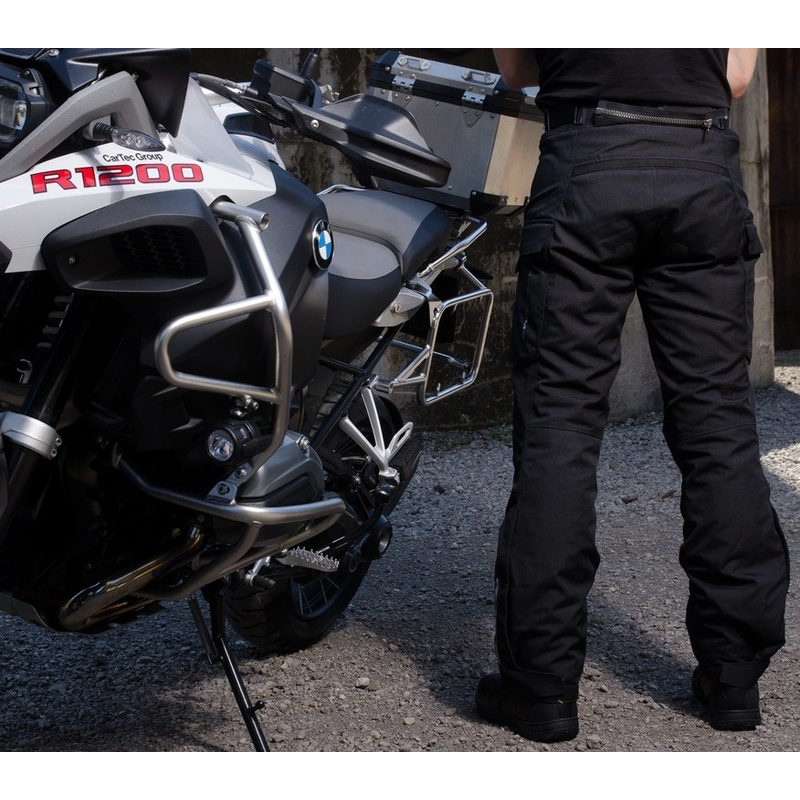 Revit Outback moto hlače crne produžena rasprodaja
