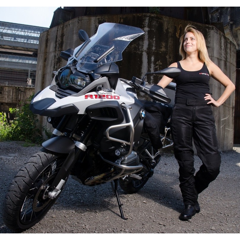 Ženske Revit Airwave 2 motociklističke hlače crne produžena rasprodaja