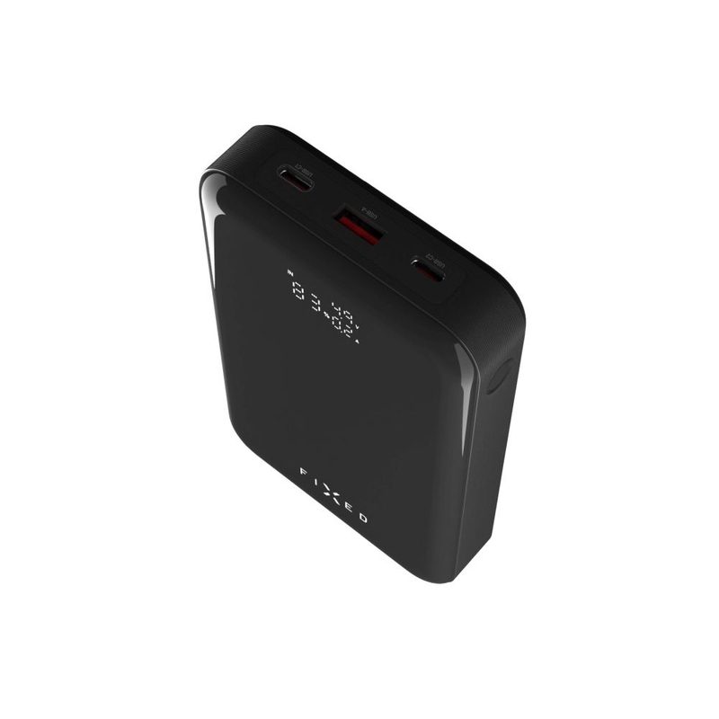 Power bank Fixed Zen 20 Pro s LCD zaslonom crne boje