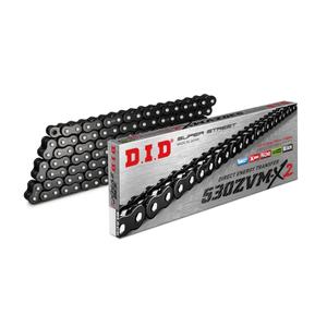 ZVM-X série X-Kroužkový řetěz D.I.D Chain 530ZVM-X2 122 L Black/Black
