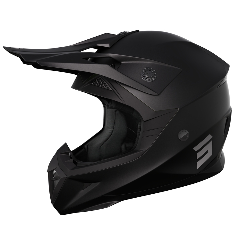 Dječja kaciga za motocross Shot Pulse Kid 2.0 mat crna