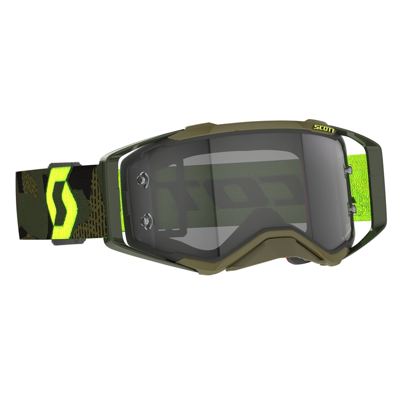 Scott Prospect LS kaki-fluo žuto-svijetlo sive motocross naočale
