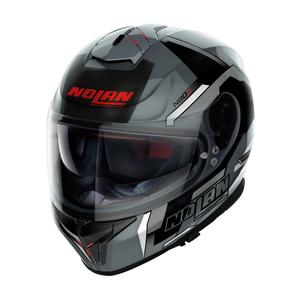 Integralna moto kaciga Nolan N80-8 Wanted N-com crno-crvena