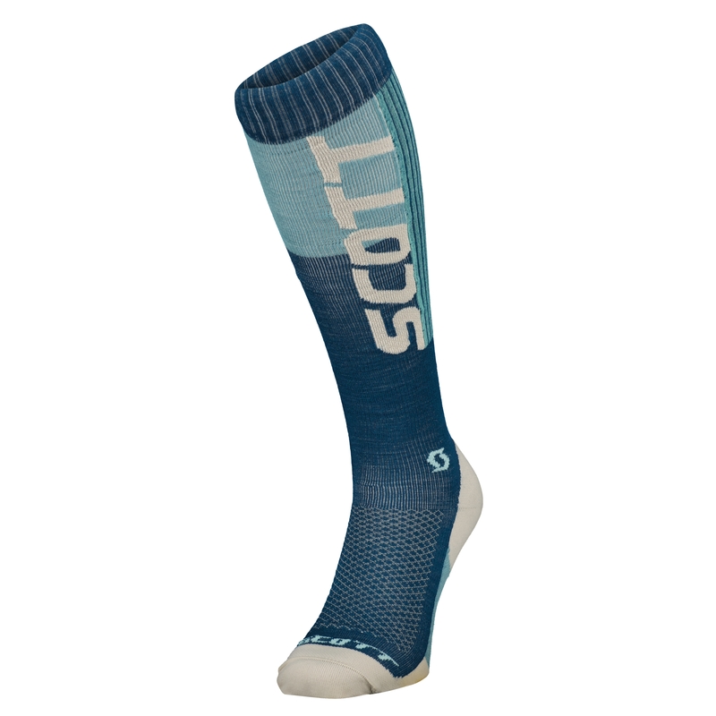 SCOTT Merino blue-mint čarape