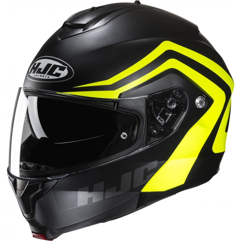 Preklopna motociklistička kaciga HJC C91N Nepos MC3HSF crno-fluo žuta