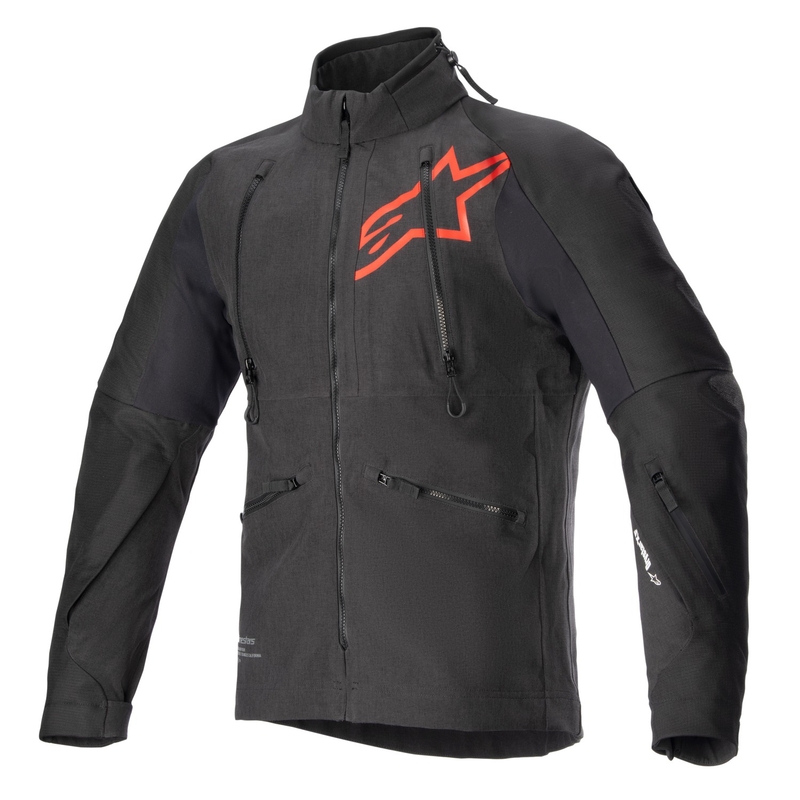 Alpinestars Hyde XT Drystar XF motoristička jakna crno-crvena fluo