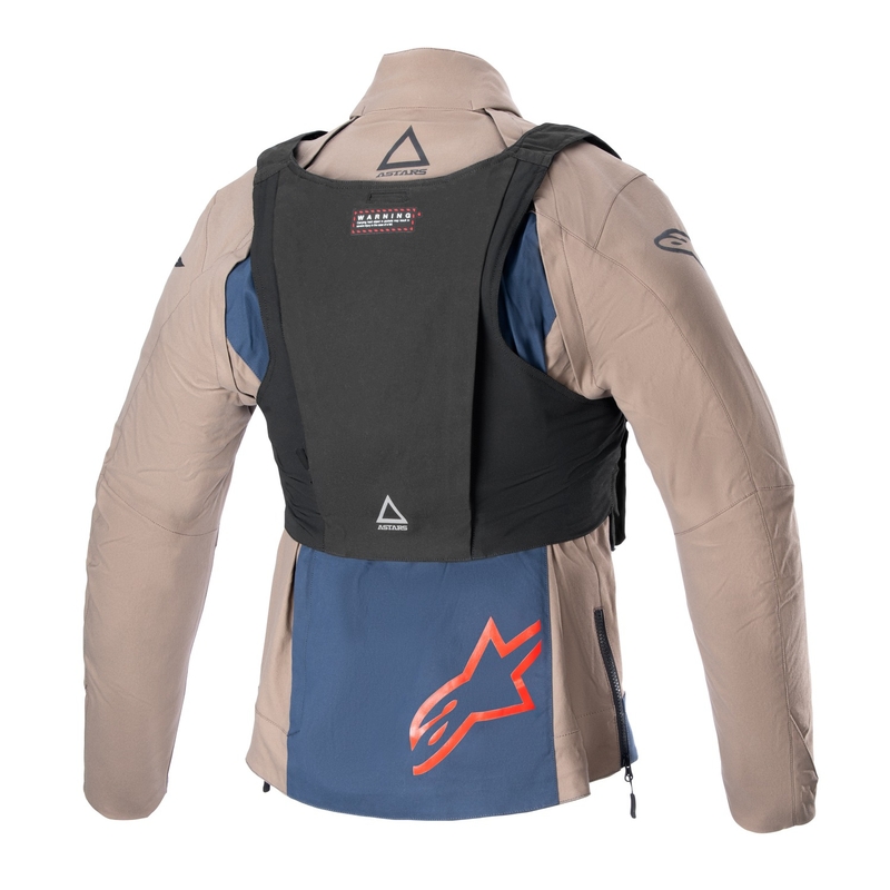 Alpinestars Techdura motoristička jakna crno-smeđa-tamno plava