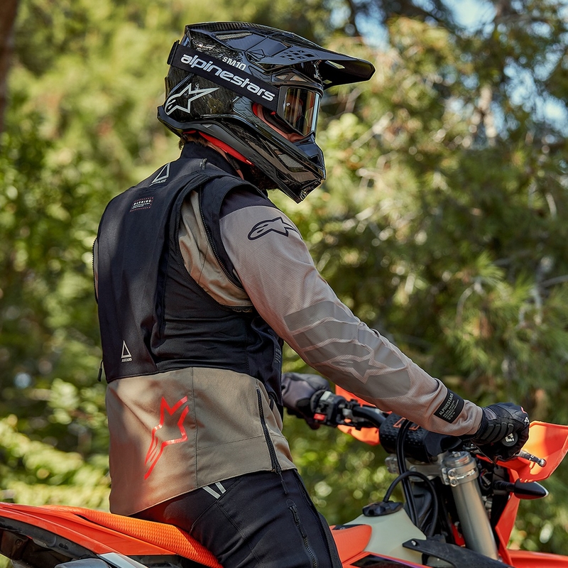 Alpinestars Techdura motoristička jakna crno-smeđa-tamno plava