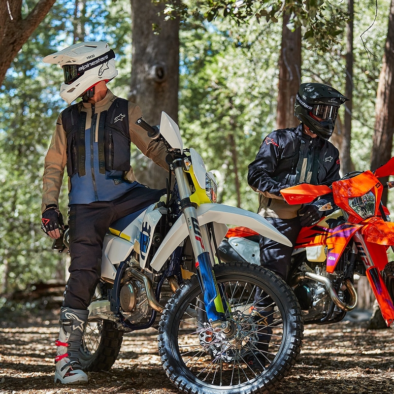 Alpinestars Techdura motoristička jakna crno-smeđa-tamno plava