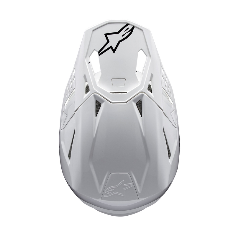 Alpinestars Supertech S-M10 Čvrsta bijela kaciga za motocross