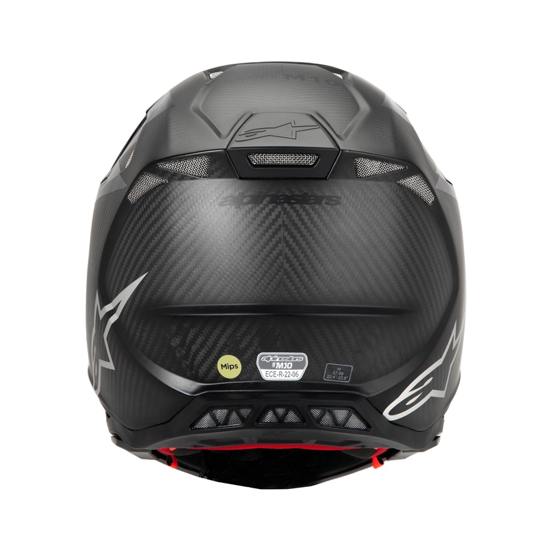 Motocross kaciga Alpinestars Supertech S-M10 Fame sjajna/mat karbon