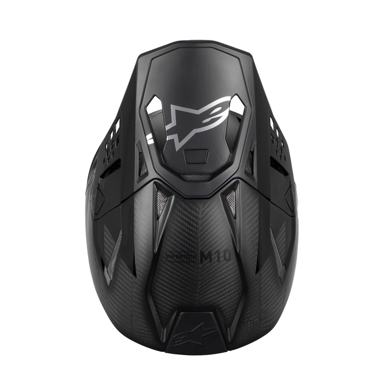 Motocross kaciga Alpinestars Supertech S-M10 Fame sjajna/mat karbon