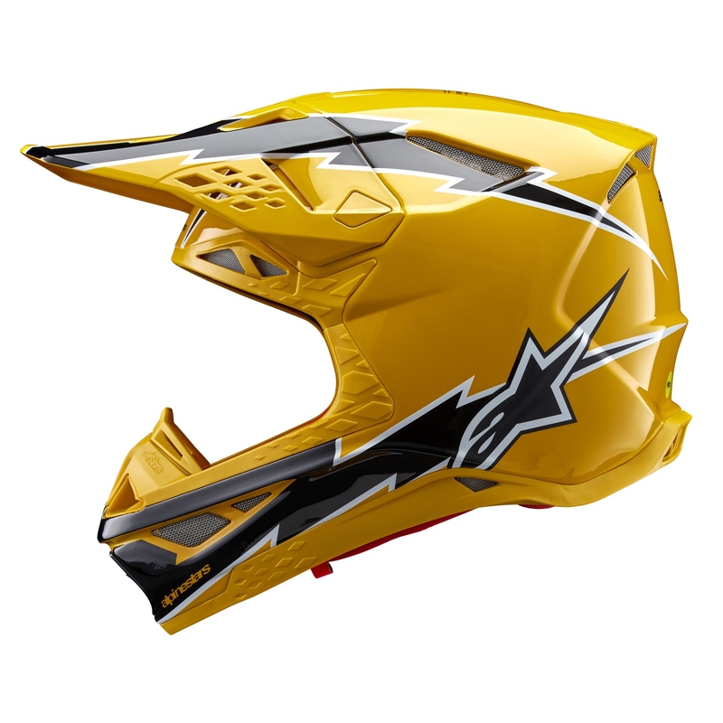 Alpinestars Supertech S-M10 Ampress motocross kaciga crno-žuta