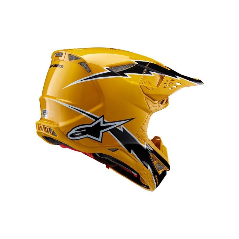 Alpinestars Supertech S-M10 Ampress motocross kaciga crno-žuta