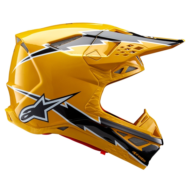 Alpinestars Supertech S-M10 Ampress motocross kaciga crno-žuta