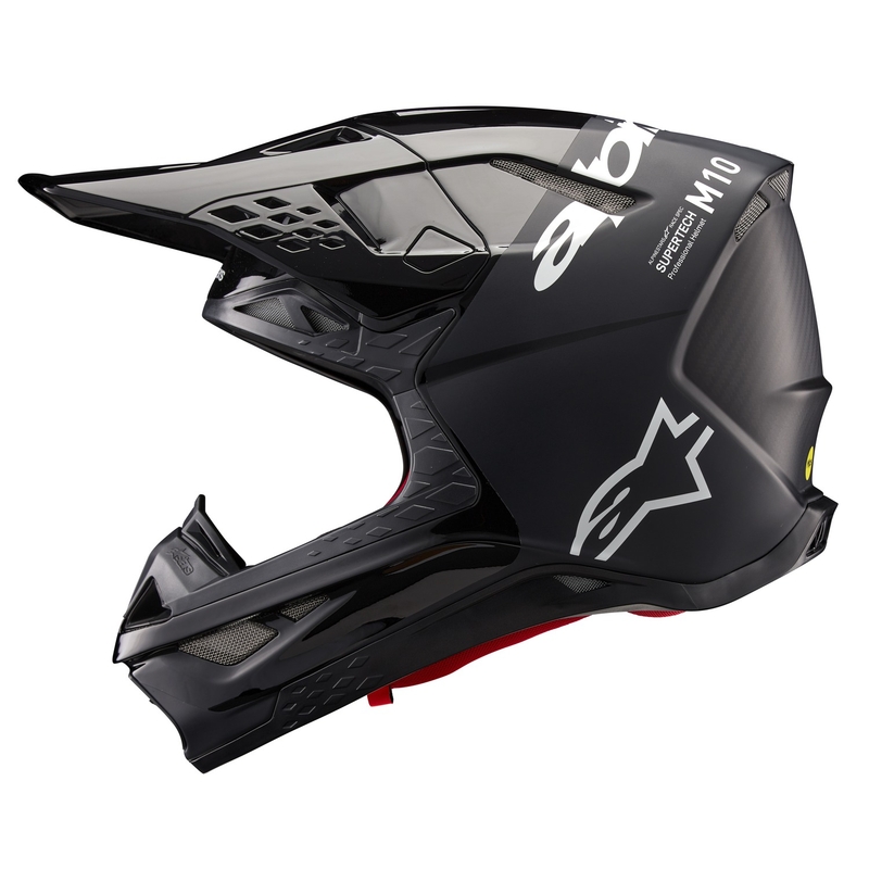 Alpinestars Supertech S-M10 Flood Motocross kaciga crno-tamno siva