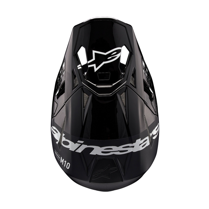 Alpinestars Supertech S-M10 Flood Motocross kaciga crno-tamno siva