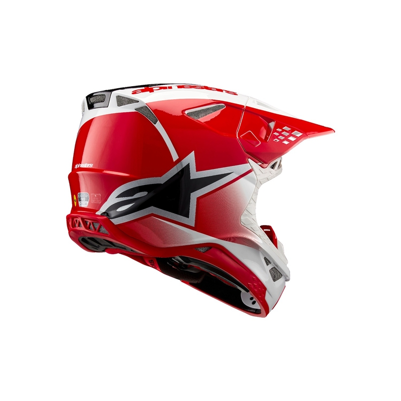 Alpinestars Supertech S-M10 Unite motokros kaciga crveno-bijela