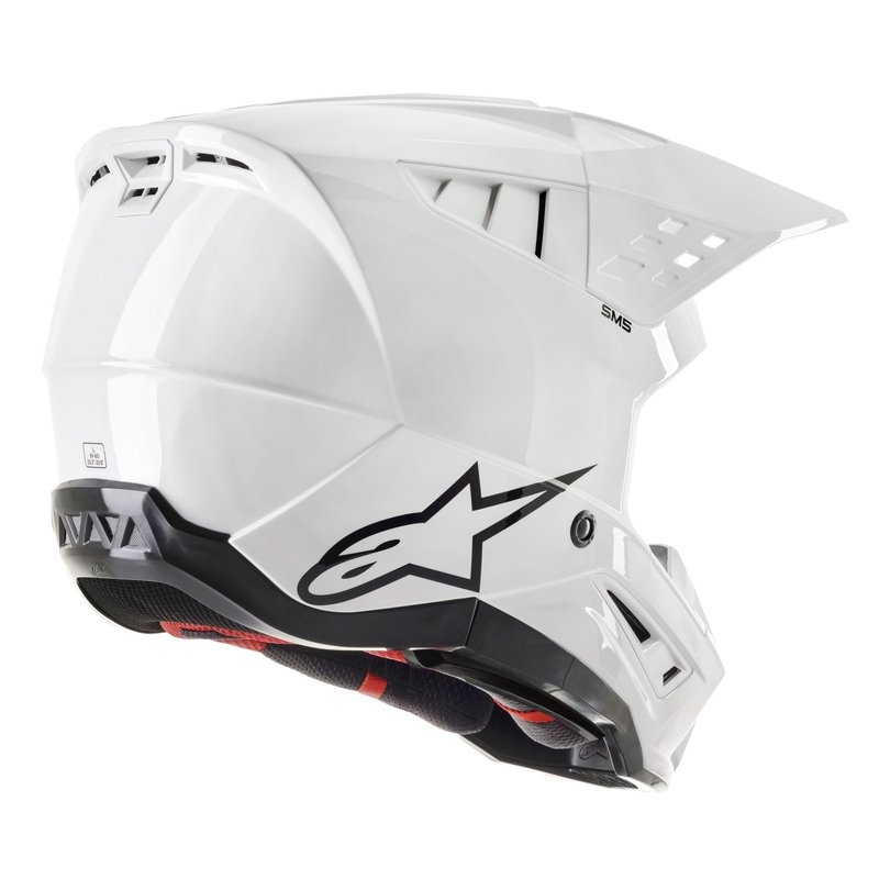 Alpinestars S-M5 Čvrsta bijela kaciga za motocross