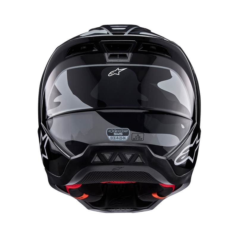 Alpinestars S-M5 Rover 2 kaciga za motocross crno-srebrna