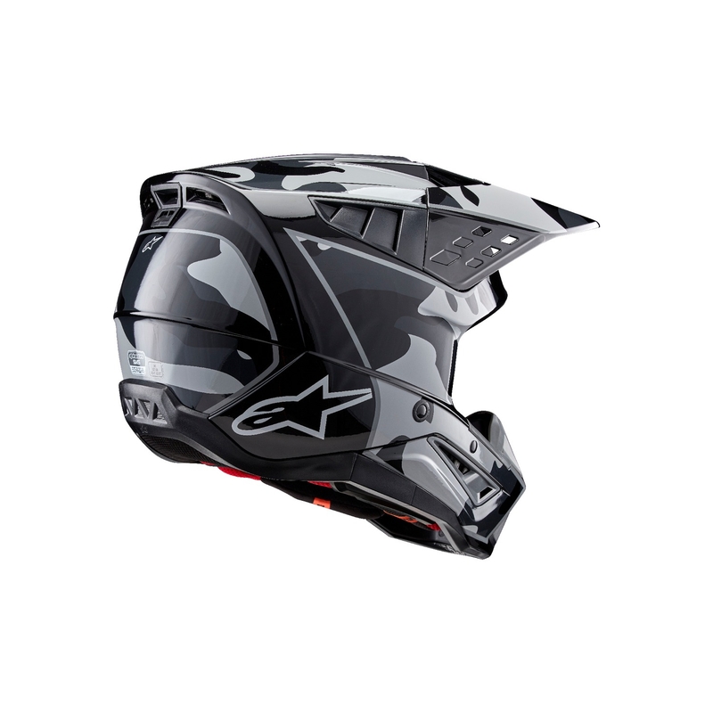 Alpinestars S-M5 Rover 2 kaciga za motocross crno-srebrna