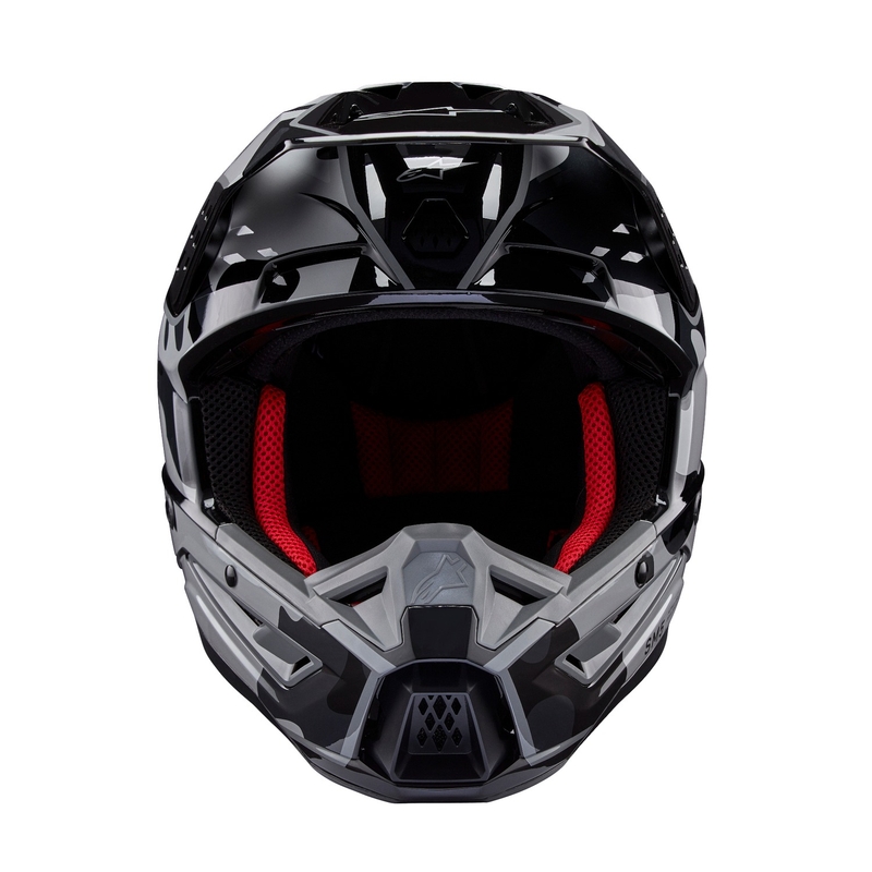 Alpinestars S-M5 Rover 2 kaciga za motocross crno-srebrna