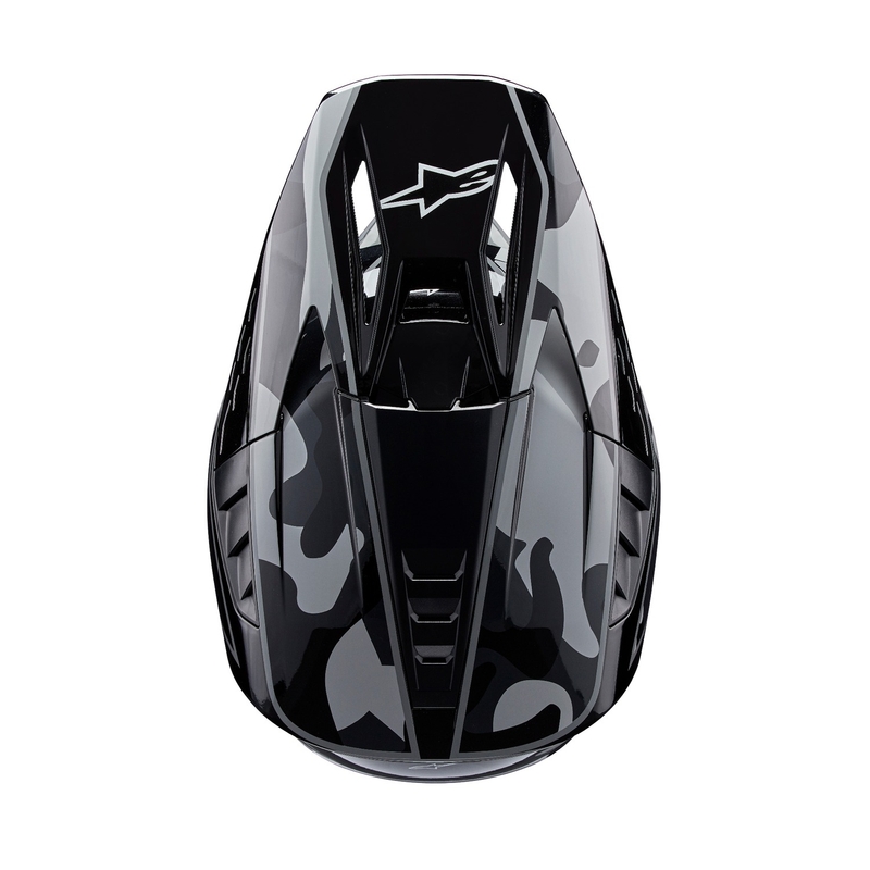 Alpinestars S-M5 Rover 2 kaciga za motocross crno-srebrna