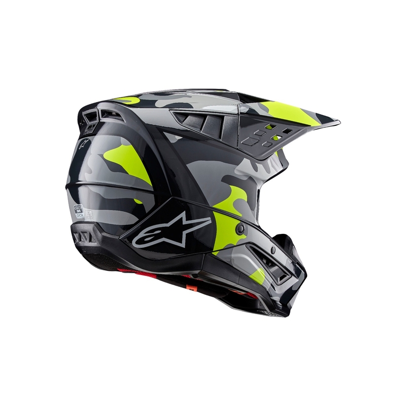 Motocross kaciga Alpinestars S-M5 Rover 2 tamno siva-fluo žuta