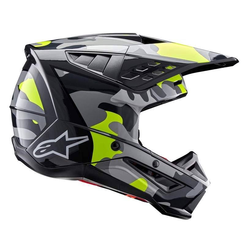 Motocross kaciga Alpinestars S-M5 Rover 2 tamno siva-fluo žuta