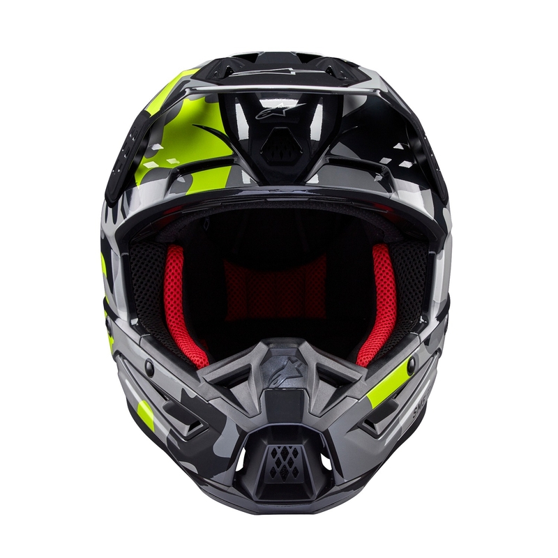 Motocross kaciga Alpinestars S-M5 Rover 2 tamno siva-fluo žuta