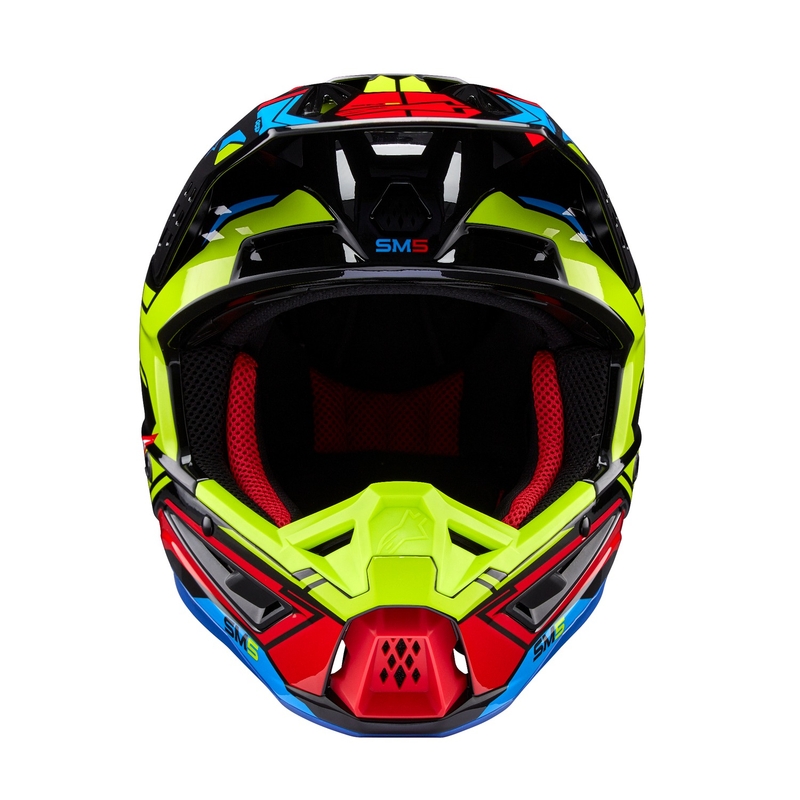 Motocross kaciga Alpinestars S-M5 Action 2 fluo yellow-fluo red