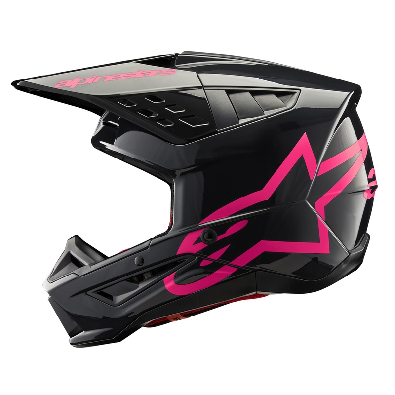 Alpinestars S-M5 Corp motokros kaciga crno-ružičasta