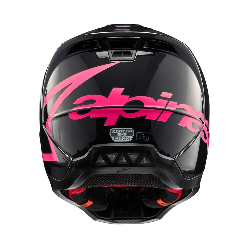 Alpinestars S-M5 Corp motokros kaciga crno-ružičasta