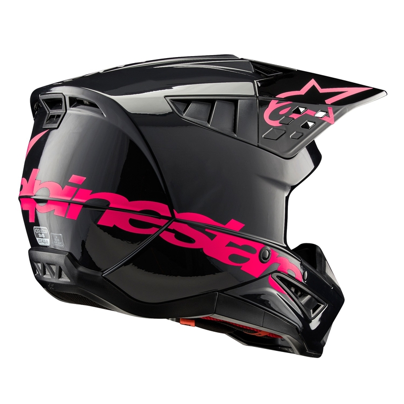 Alpinestars S-M5 Corp motokros kaciga crno-ružičasta