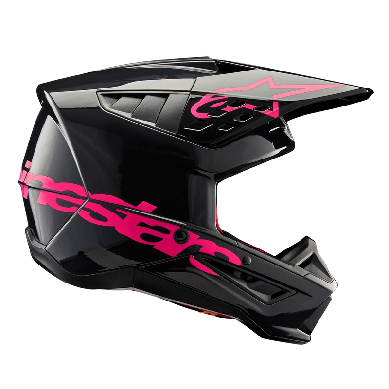 Alpinestars S-M5 Corp motokros kaciga crno-ružičasta
