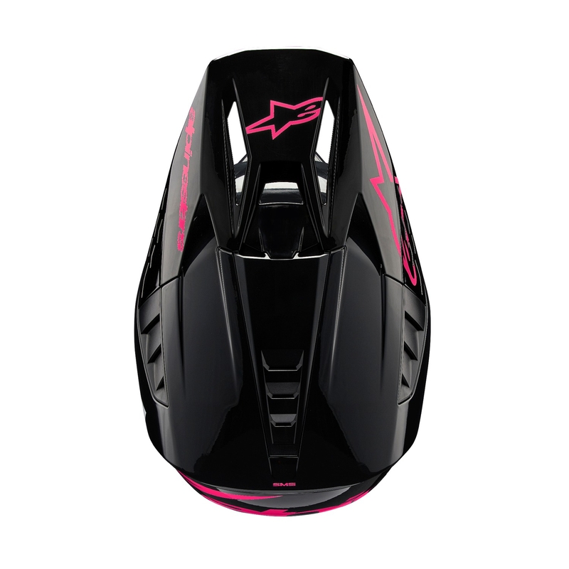 Alpinestars S-M5 Corp motokros kaciga crno-ružičasta