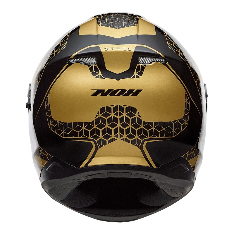 Integralna motociklistička kaciga NOX N301 Čelik crno-zlatna