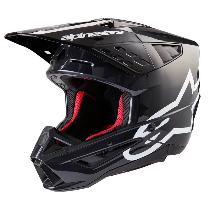 Alpinestars S-M5 Corp Motocross kaciga tamno siva
