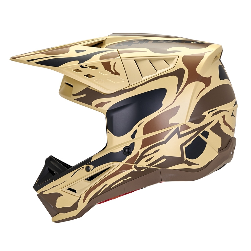 Alpinestars S-M5 Mineral Matte Dark Brown Camo Motocross kaciga