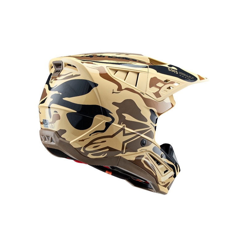 Alpinestars S-M5 Mineral Matte Dark Brown Camo Motocross kaciga
