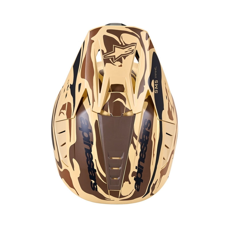 Alpinestars S-M5 Mineral Matte Dark Brown Camo Motocross kaciga