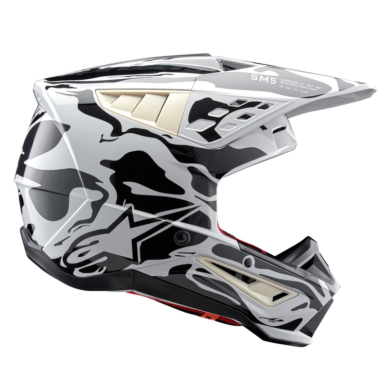 Alpinestars S-M5 Mineral siva maskirna kaciga za motocross