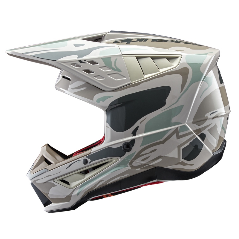 Motocross kaciga Alpinestars S-M5 Mineral sivo-zelena camo