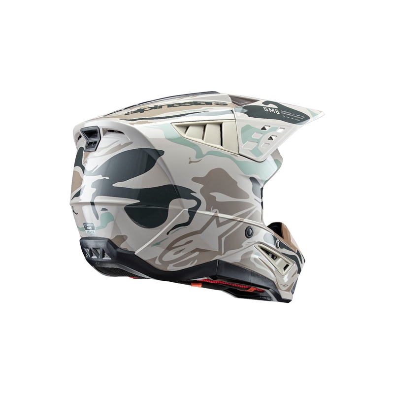 Motocross kaciga Alpinestars S-M5 Mineral sivo-zelena camo